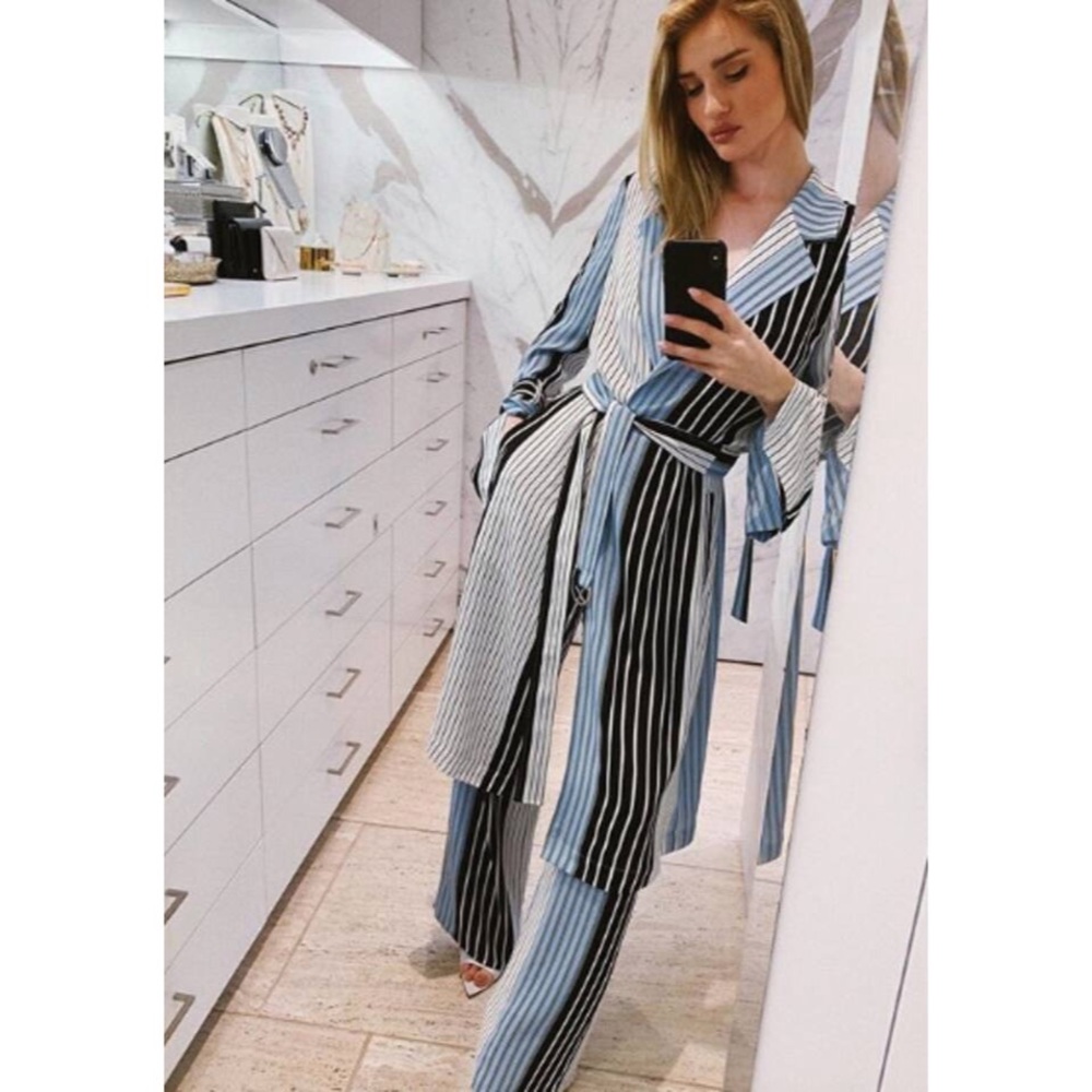 BCBG Striped Two Piece Set